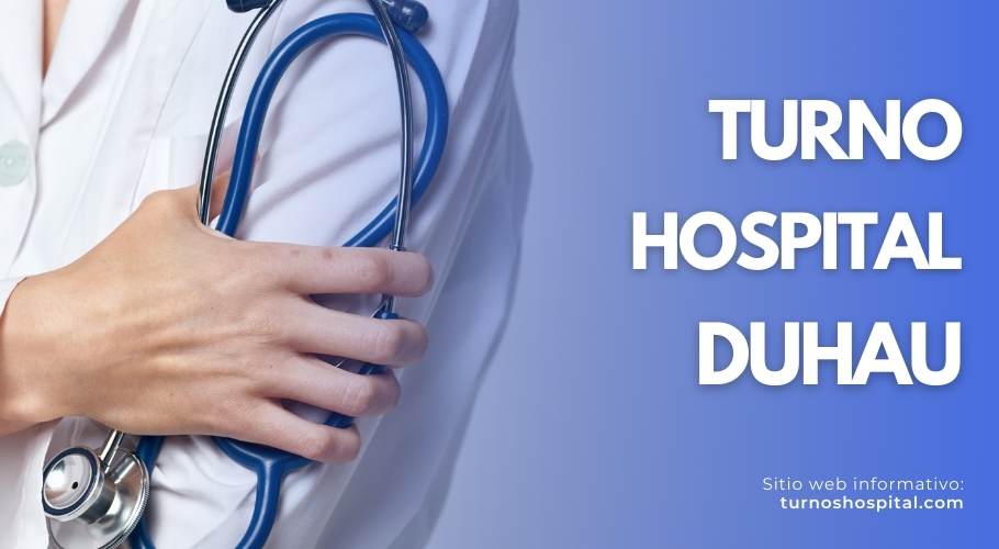 Turnos en el hospital Dr. Alberto Duhau